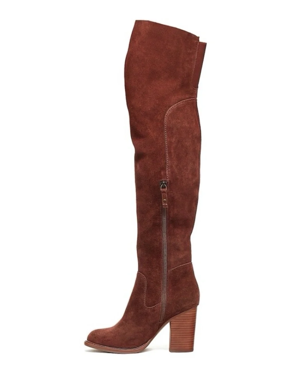 New Kelsi Dagger Brooklyn Logan Brown Over The Knee Boot Women's Size 8.5 M NIB